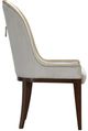 Michael Amini® Houston Mushroom Gray/Walnut Side Chair-3