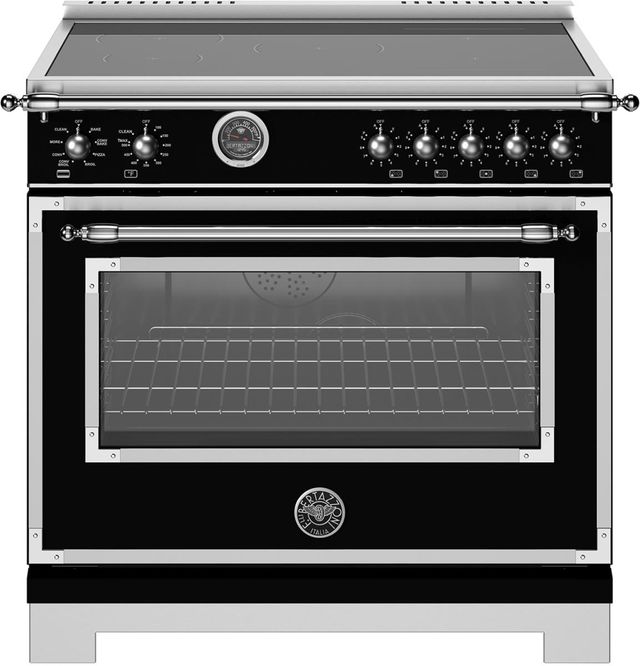 Bertazzoni Heritage Series 36" Nero Pro Style Induction Range-0