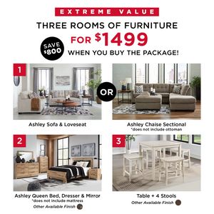 Huge Savings! 3 Room Package $1499