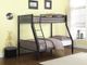 Coaster® Meyers Black/Gunmetal Twin/Full Metal Bunk Bed-1