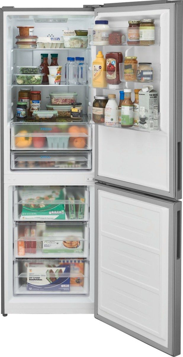 Frigidaire® 24" 11.5 Cu. Ft. Stainless Steel Counter Depth Bottom Freezer Refrigerator-3