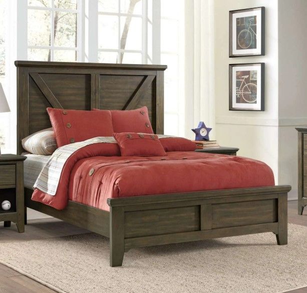 Intercon Tahoe River Rock Youth Full Panel Bed-1
