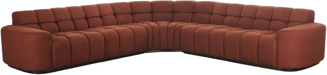 Moe's Home Collection Roman 5-Piece Rust L-Shaped Sectional-0