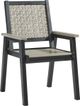 Signature Design by Ashley® Mount Valley Driftwood/Black Outdoor Arm Chair-0