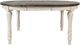Jofran Inc. Madison County Barnwood Round to Oval Dining Table with Vintage White Base-2