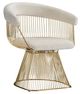Sagebrook Home Strand White and Gold Chair-0