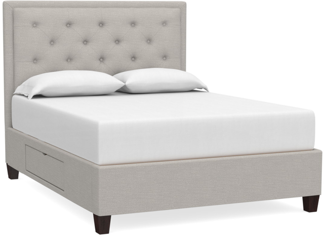Bassett® Furniture Custom Upholstered Beds Manhattan Rectangular Storage Bed-0