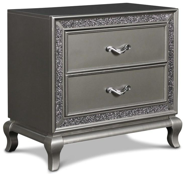 New Classic® Home Furnishings Park Imperial Pewter Nightstand-1