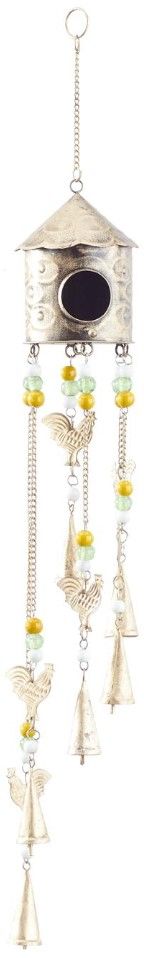 Deco Marche Rooster Gold 35" Windchime-0