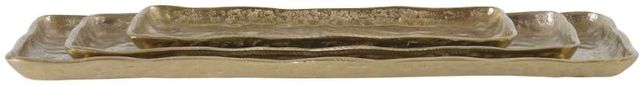 Uttermost® Artisan 3-Piece Antique Gold Tray Set-0