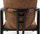 International Furniture Direct Forge Black/Brown Dining Arm Chair-5