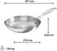 Le Creuset® 10.24" Stainless Steel Fry Pan-4