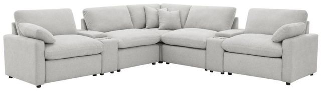 Coaster® Collins 7-Piece Gray Modular Power Reclining Sectional-0