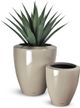 Le Present Lux Bell Greige 27" Planter-1