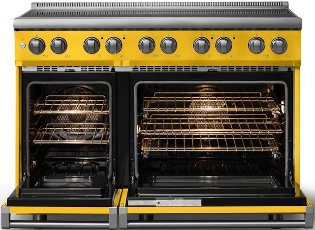 Viking® 5 Series 48" Daffodil Pro Style Induction Range with Polished Chrome Trim-1