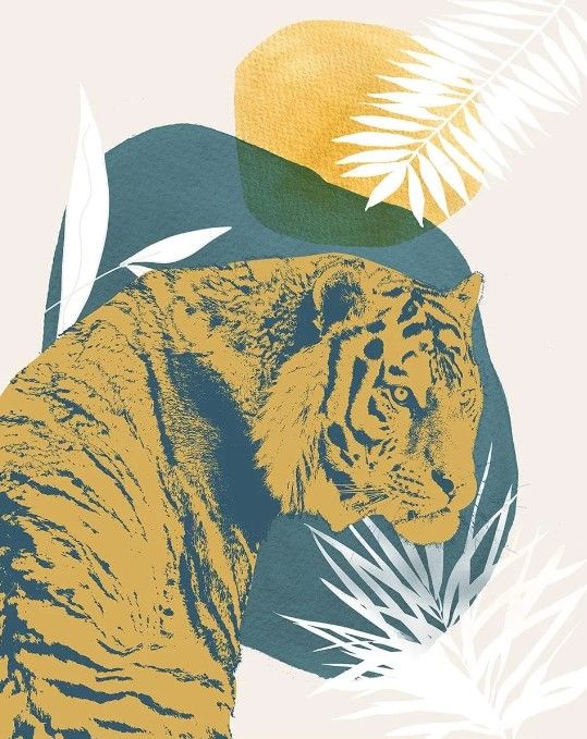 Classy Art Jungle Cat I by Carol Robinson Wall Art-0