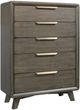 Bernards Valencia Brown 5-Drawer Chest-0