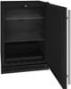 U-Line® 24" 5.7 Cu. Ft. Black Compact Refrigerator-0