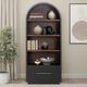 TOV Furniture Marlow Black/Brown Bookcase with File Drawer-1