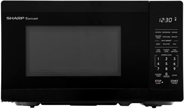 Sharp® 0.7 Cu. Ft. 700W Black Countertop Microwave-0