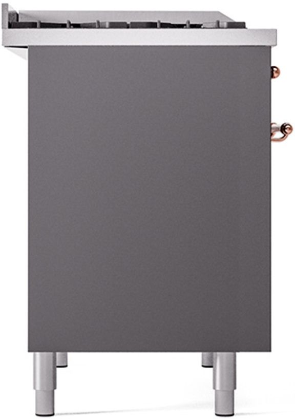 Ilve® Nostalgie II Series 40" Graphite Matte Pro Style Dual Fuel Range-3
