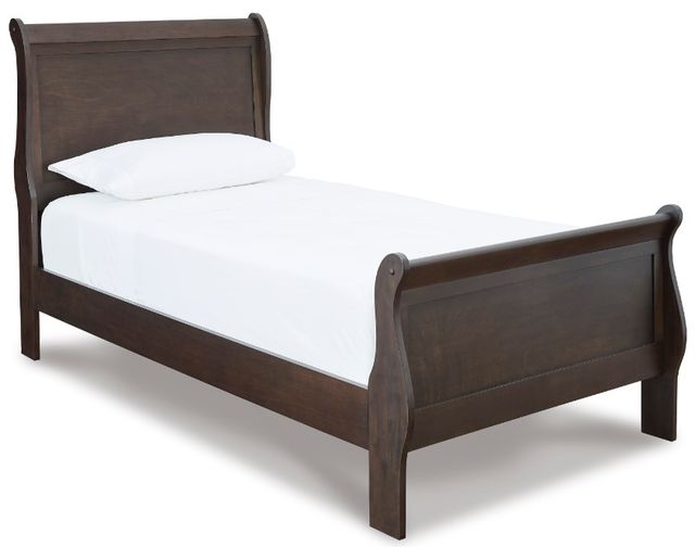Signature Design by Ashley® Leewarden 6-Piece Dark Brown Full Sleigh Bed Set-1