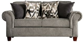 Furniture of America® Delgada Graphite Loveseat