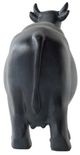 A & B Home Matte Black Cattle Figurine-3