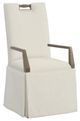 Fairfield® Customizable Entree Dining Pull Tall Back Arm Chair with Skirt-0