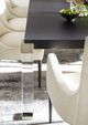 Vanguard® Furniture Customizable Acrylic Dining Table with Extension Leaf-1