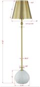 Forty West Liberty Gold/White Buffet Lamp-1