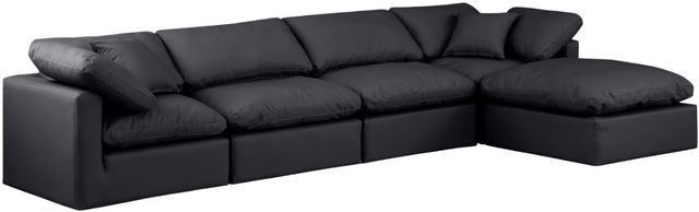 Meridian Furniture Indulge 5-Piece Black Modular Sectional-0