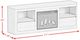Elements International Rosalie Black 71" TV Console with Fireplace Insert -1