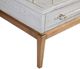 Bassett Mirror Perrine Graphite Gray Rectangular Cocktail Table with Gold Base-4