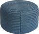 Bassett® Furniture Sosha Blue Pouf-1