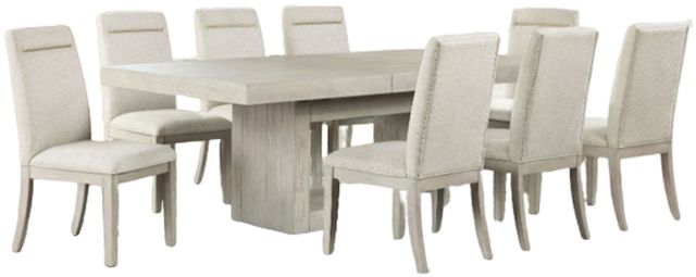 Steve Silver Co. Garland 9-Piece Eggshell/Sand Dining Table Set-1