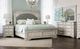 Steve Silver Co. Highland Park 4-Piece Cathedral White/Gray King Panel Bedroom Set-0