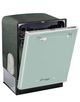 Unique® Appliances Classic Retro 24" Summer Mint Green Built In Dishwasher-3