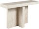 Universal Explore Home™ New Modern Daxton White Travertine Console Table-0