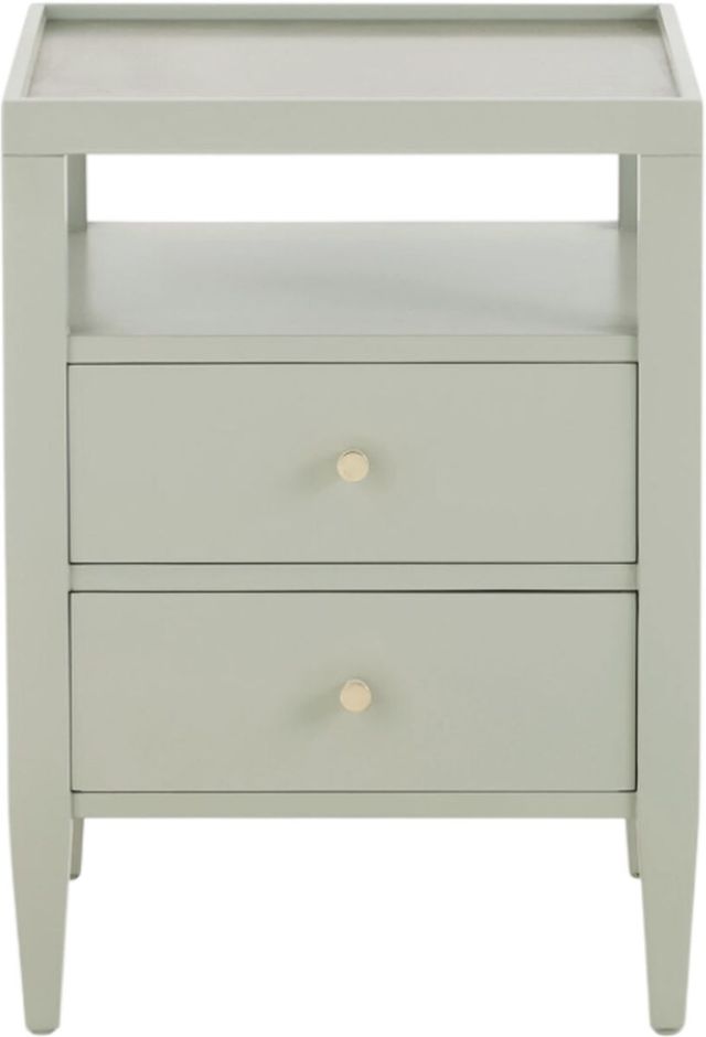 Bassett® Furniture Willow Sage Green Bedside Table-1