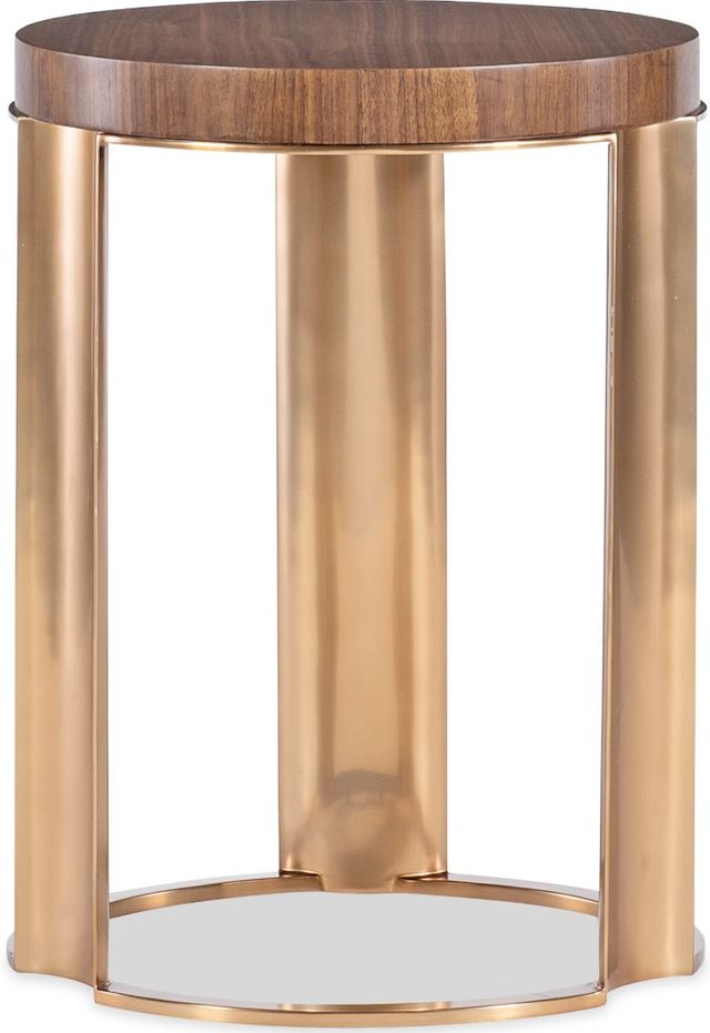 Hooker® Furniture Eleana Light Caramel Accent Table with Sunlit Bronze Base-2