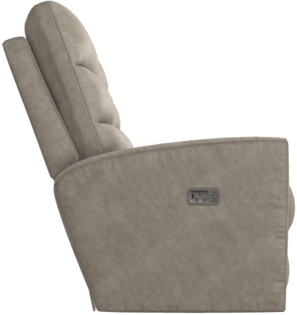 La-Z-Boy® Liam Pebble Power Wall Reclining Loveseat with Headrest and Lumbar-2