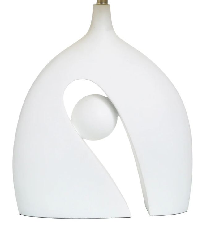 Stylecraft Norman Wyatt Matte White Table Lamp-1