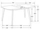Coaster® Redbridge 5-Piece Black/Natural Walnut Rectangular Dining Set-4