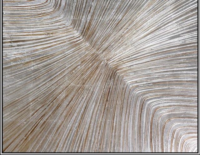 Classy Art Style 4 Hand Painted Textured Canvas with Foil Wall Art-1