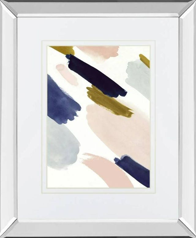 Classy Art Brushmarks II by Victoria Borges Mirrored Frame Wall Art-0