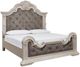 Signature Design by Ashley® Bruchandi Antique White/Gray California King Upholstered Panel Bed-0