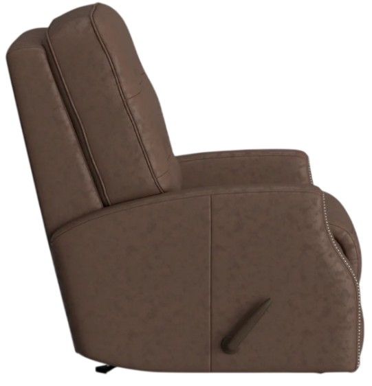 Flexsteel® Customizable Devon Leather Manual Rocking Recliner-2