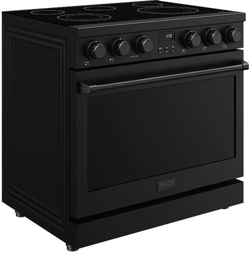 Thor Kitchen® 36" Black Contemporary Pro Style Electric Range-2