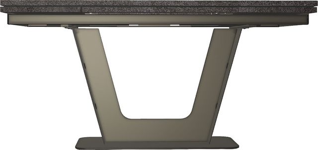 Amisco Customizable Amelia Thermo Fused Laminate Rectangular Dining Table Top with Metal Base-2